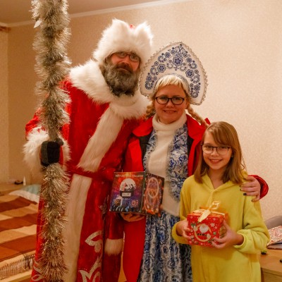 Дед Мороз с подарками в рамках акции Ёлка Добра, день первый
